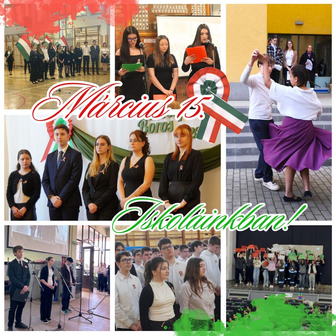 Diákjaink is megemlékeztek az 1848–49-es forradalom és szabadságharc emléke előtt