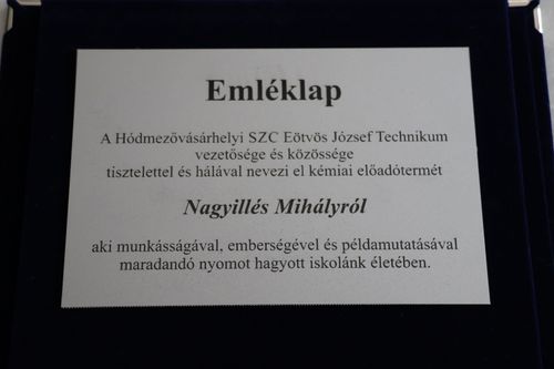 Kémiai teremátadó