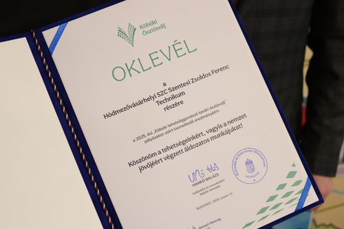 Három elismerést kapott a Hódmezővásárhelyi Szakképzési Centrum két intézménye